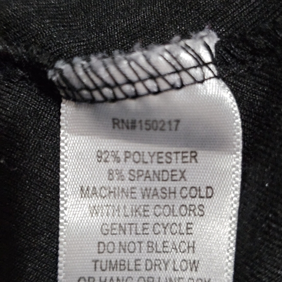 Vibe Sportswear Tshirt Dress Short Sleeve Pullon Black Above Knee Womens 2X - Picture 7 of 11